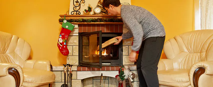 Rusted Metal Fireplace Restoration in Midlothian, Illinois